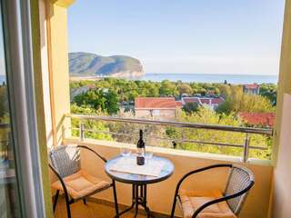 Апартаменты Pansion Nobel Петровац Двухместный номер-студио с 1 кроватью, балконом и видом на море-3